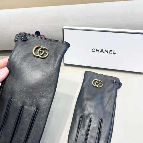 Replica Gucci Gloves For Men #1260783 $52.00 USD for Wholesale