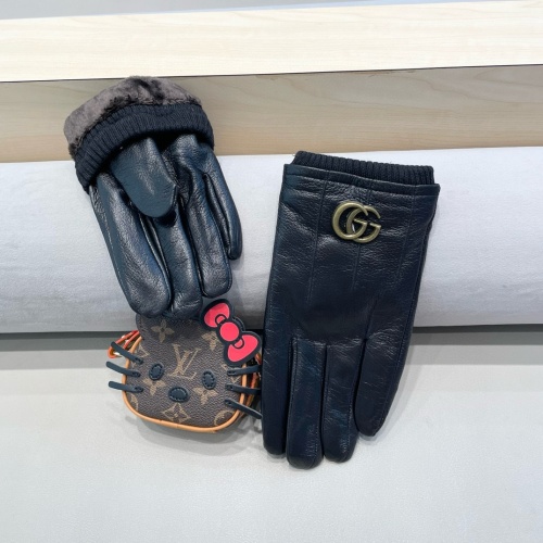 Replica Gucci Gloves For Men #1260796 $52.00 USD for Wholesale