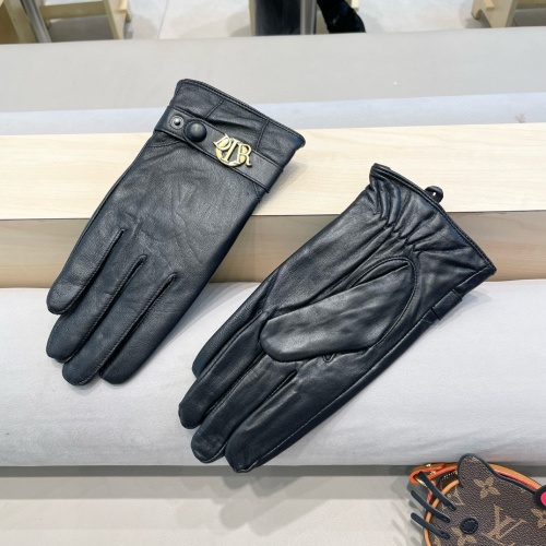 Replica Christian Dior Gloves For Men #1260803 $48.00 USD for Wholesale