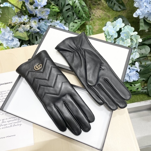 Replica Gucci Gloves For Women #1260808 $42.00 USD for Wholesale