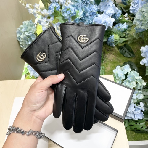 Replica Gucci Gloves For Women #1260808 $42.00 USD for Wholesale