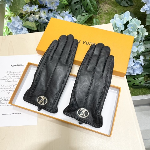 Replica Louis Vuitton LV Gloves For Women #1260809 $42.00 USD for Wholesale