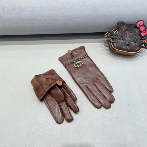 Replica Gucci Gloves For Women #1260811 $48.00 USD for Wholesale