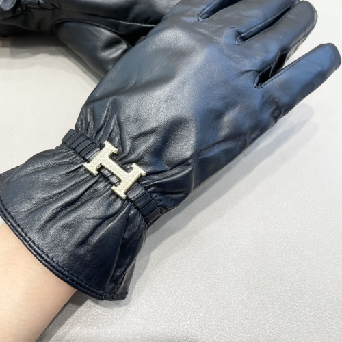 Replica Hermes Gloves For Women #1260820 $48.00 USD for Wholesale