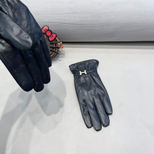 Replica Hermes Gloves For Women #1260820 $48.00 USD for Wholesale