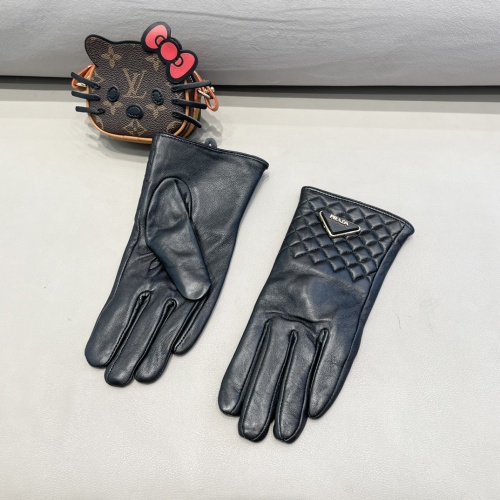 Replica Prada Gloves For Women #1260821 $48.00 USD for Wholesale