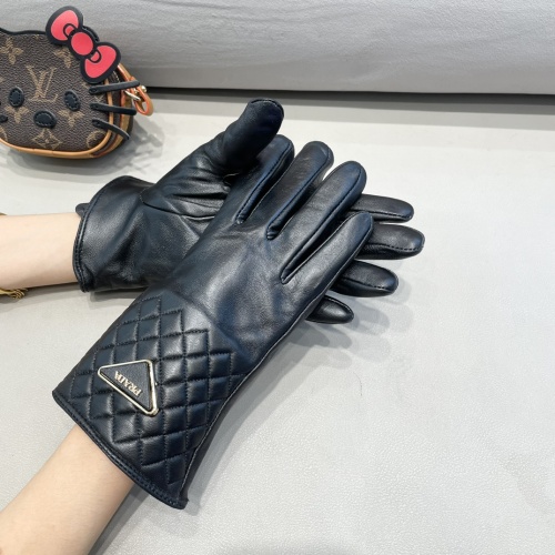 Replica Prada Gloves For Women #1260821 $48.00 USD for Wholesale