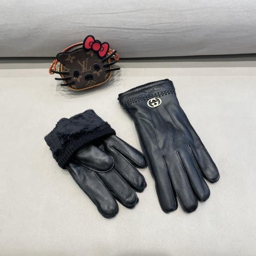 Replica Gucci Gloves For Men #1260823 $52.00 USD for Wholesale