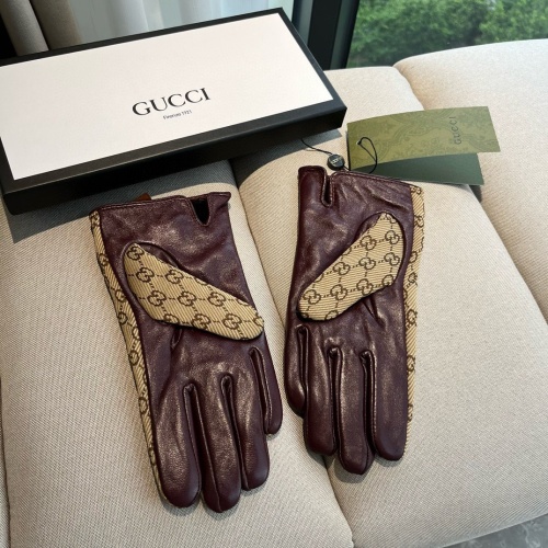 Replica Gucci Gloves For Women #1260827 $60.00 USD for Wholesale