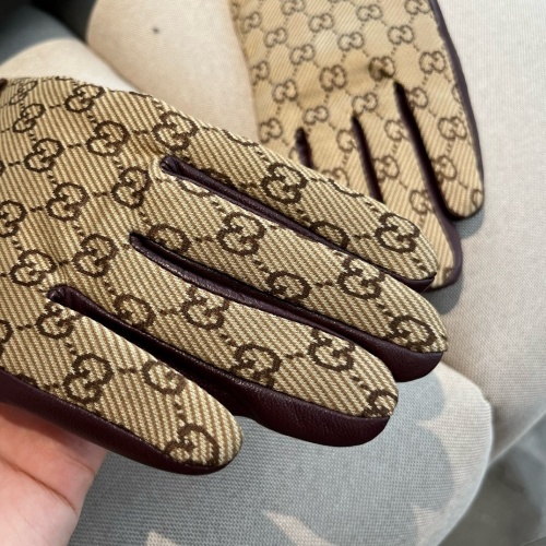 Replica Gucci Gloves For Women #1260827 $60.00 USD for Wholesale