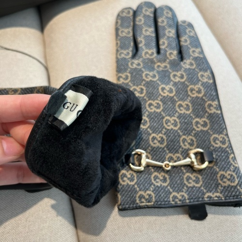 Replica Gucci Gloves For Women #1260828 $60.00 USD for Wholesale