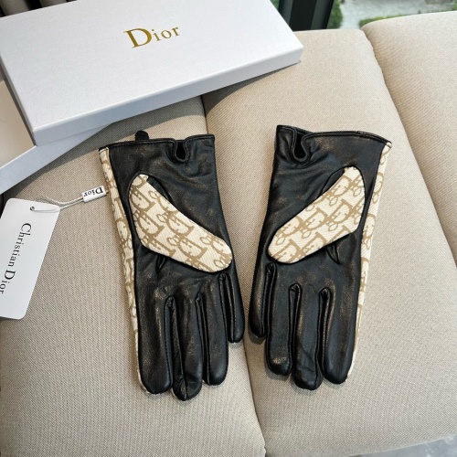 Replica Christian Dior Gloves For Women #1260829 $52.00 USD for Wholesale