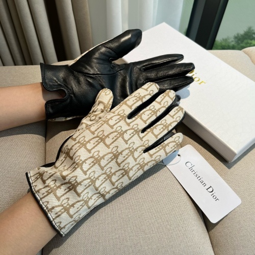 Replica Christian Dior Gloves For Women #1260829 $52.00 USD for Wholesale