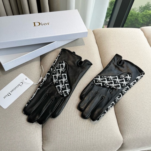 Replica Christian Dior Gloves For Women #1260830 $52.00 USD for Wholesale