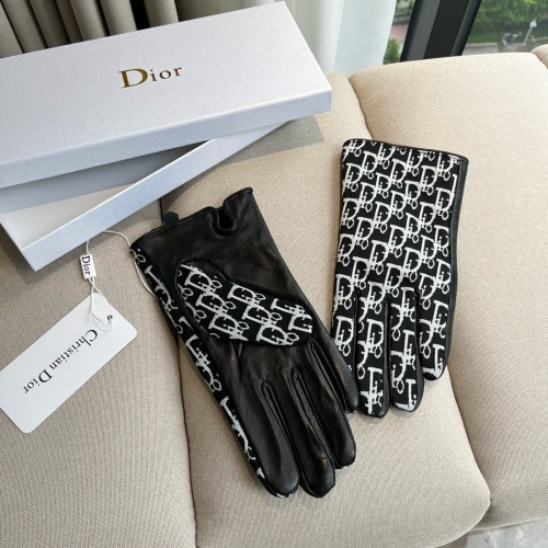 Replica Christian Dior Gloves For Women #1260830 $52.00 USD for Wholesale