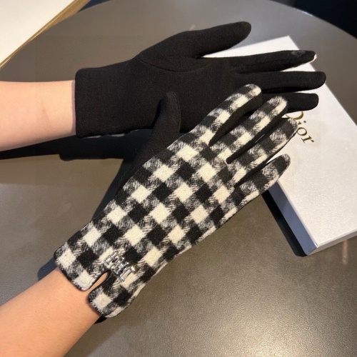 Replica Christian Dior Gloves #1260833 $34.00 USD for Wholesale