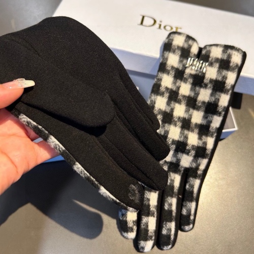 Replica Christian Dior Gloves #1260833 $34.00 USD for Wholesale