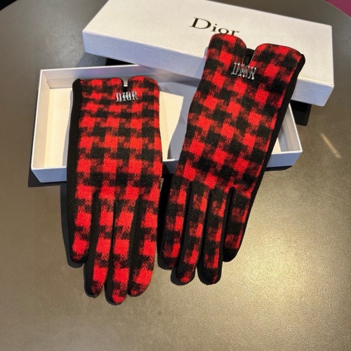 Replica Christian Dior Gloves #1260834 $34.00 USD for Wholesale