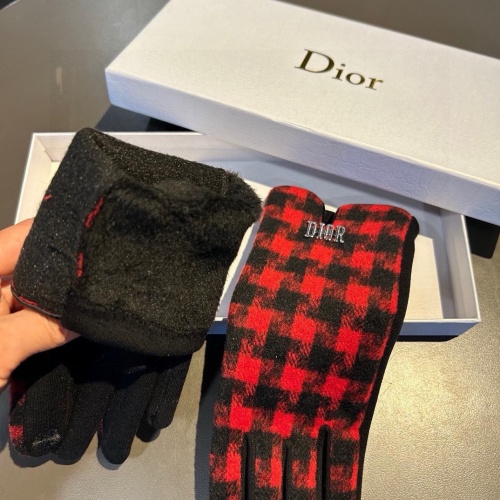 Replica Christian Dior Gloves #1260834 $34.00 USD for Wholesale