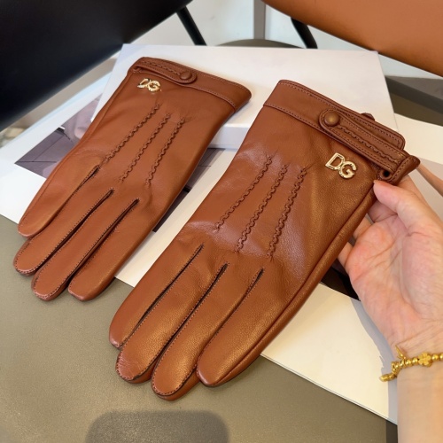 Dolce &amp; Gabbana Gloves For Men #1260837 $48.00 USD, Wholesale Replica Dolce &amp; Gabbana Gloves