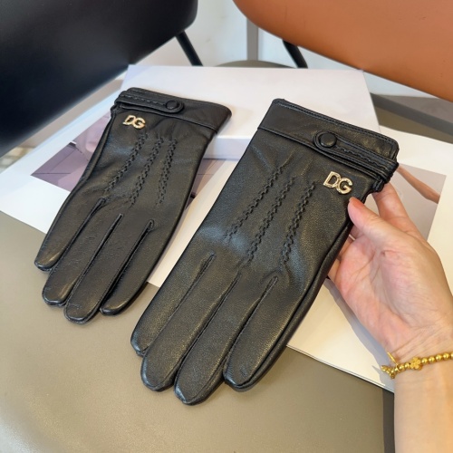 Dolce &amp; Gabbana Gloves For Men #1260838 $48.00 USD, Wholesale Replica Dolce &amp; Gabbana Gloves