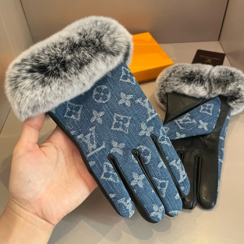 Replica Louis Vuitton LV Gloves For Women #1260846 $60.00 USD for Wholesale