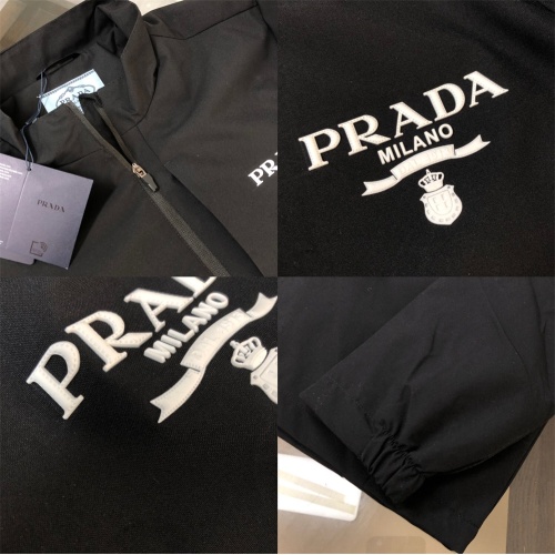 Replica Prada Jackets Long Sleeved For Men #1260857 $82.00 USD for Wholesale