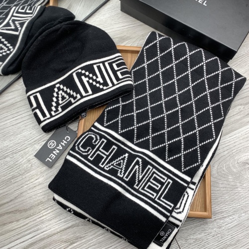 Chanel Hat and Scarf Set #1260869 $52.00 USD, Wholesale Replica Chanel Hat and Scarf and Glove Set