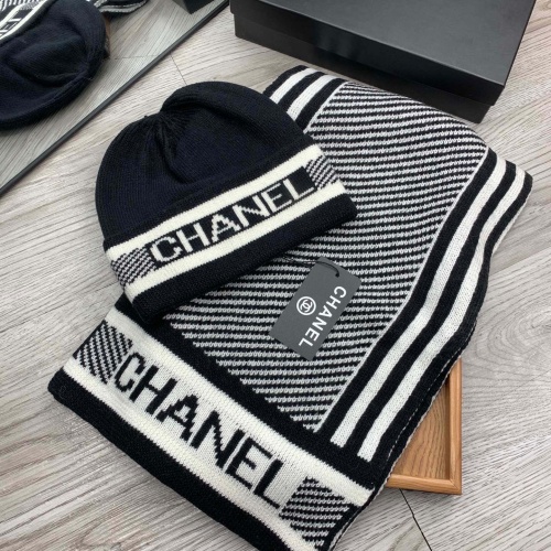 Chanel Hat and Scarf Set #1260871 $52.00 USD, Wholesale Replica Chanel Hat and Scarf and Glove Set