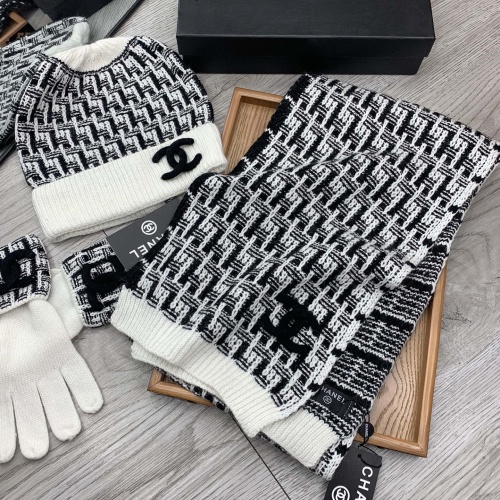 Replica Chanel Hat and Scarf and Glove Set #1260899 $72.00 USD for Wholesale