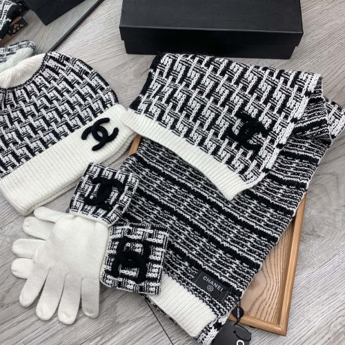 Replica Chanel Hat and Scarf and Glove Set #1260899 $72.00 USD for Wholesale