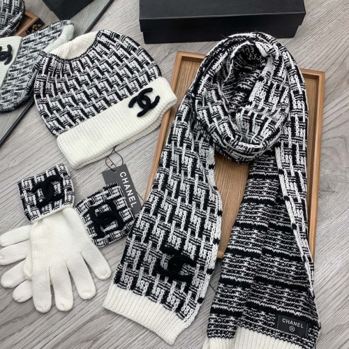 Replica Chanel Hat and Scarf and Glove Set #1260899 $72.00 USD for Wholesale