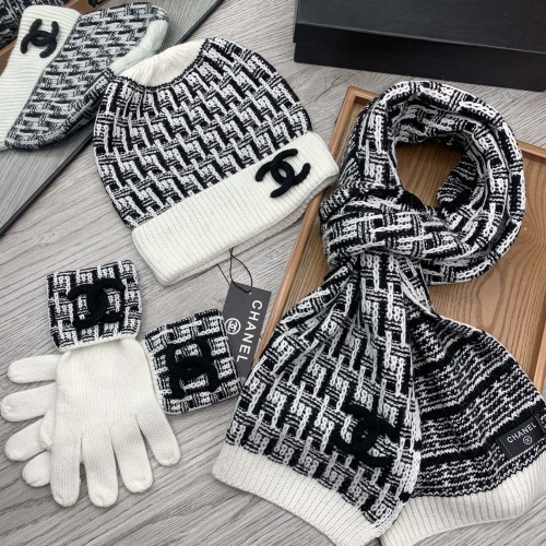 Replica Chanel Hat and Scarf and Glove Set #1260899 $72.00 USD for Wholesale