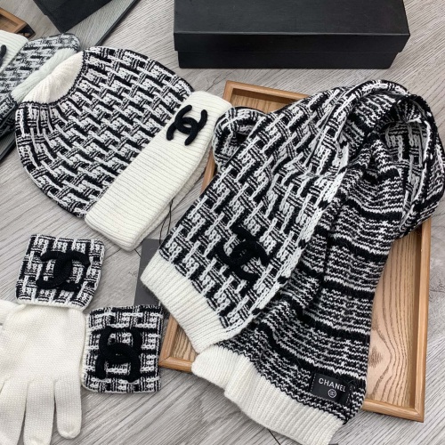 Replica Chanel Hat and Scarf and Glove Set #1260899 $72.00 USD for Wholesale