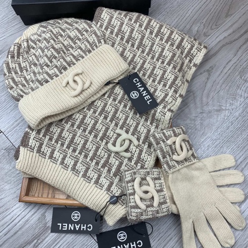 Chanel Hat and Scarf and Glove Set #1260900 $72.00 USD, Wholesale Replica Chanel Hat and Scarf and Glove Set