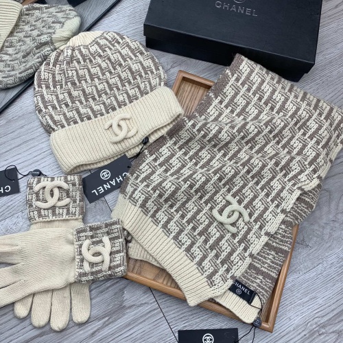 Replica Chanel Hat and Scarf and Glove Set #1260900 $72.00 USD for Wholesale