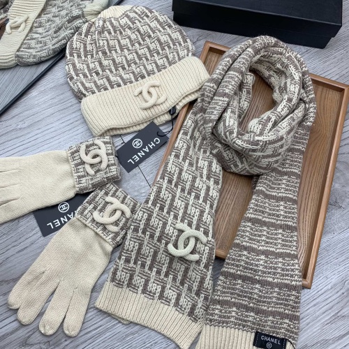 Replica Chanel Hat and Scarf and Glove Set #1260900 $72.00 USD for Wholesale