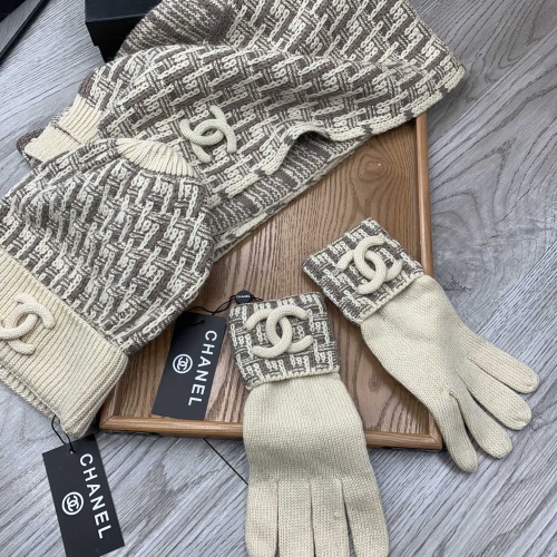 Replica Chanel Hat and Scarf and Glove Set #1260900 $72.00 USD for Wholesale