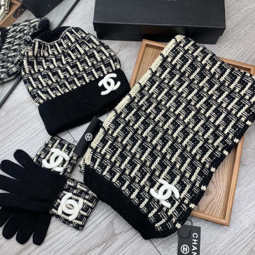 Chanel Hat and Scarf and Glove Set #1260902 $72.00 USD, Wholesale Replica Chanel Hat and Scarf and Glove Set