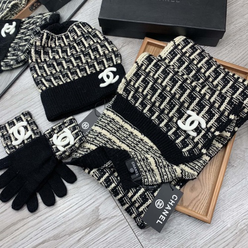 Replica Chanel Hat and Scarf and Glove Set #1260902 $72.00 USD for Wholesale