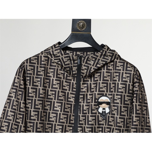 Replica Fendi Jackets Long Sleeved For Men #1260907 $80.00 USD for Wholesale