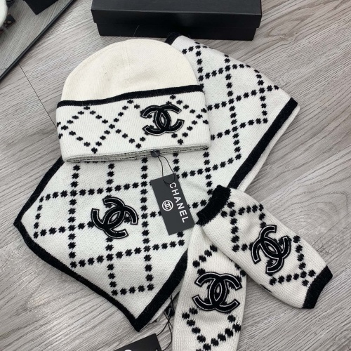 Chanel Hat and Scarf and Glove Set #1260911 $72.00 USD, Wholesale Replica Chanel Hat and Scarf and Glove Set