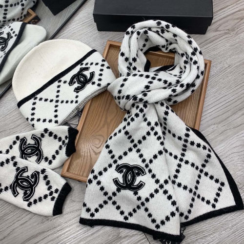 Replica Chanel Hat and Scarf and Glove Set #1260911 $72.00 USD for Wholesale