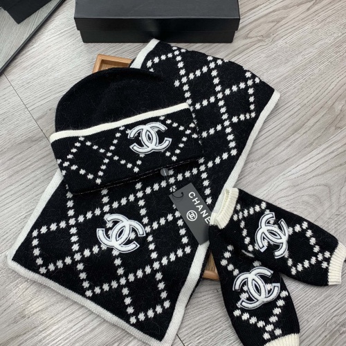 Chanel Hat and Scarf and Glove Set #1260912 $72.00 USD, Wholesale Replica Chanel Hat and Scarf and Glove Set