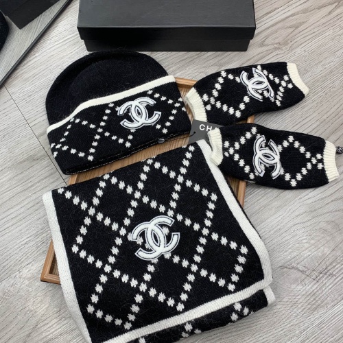 Replica Chanel Hat and Scarf and Glove Set #1260912 $72.00 USD for Wholesale