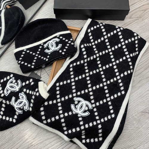 Replica Chanel Hat and Scarf and Glove Set #1260912 $72.00 USD for Wholesale