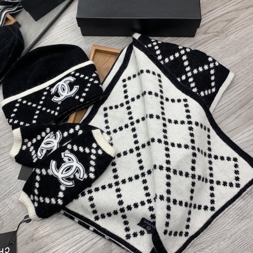 Replica Chanel Hat and Scarf and Glove Set #1260912 $72.00 USD for Wholesale