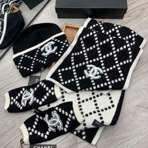 Replica Chanel Hat and Scarf and Glove Set #1260912 $72.00 USD for Wholesale