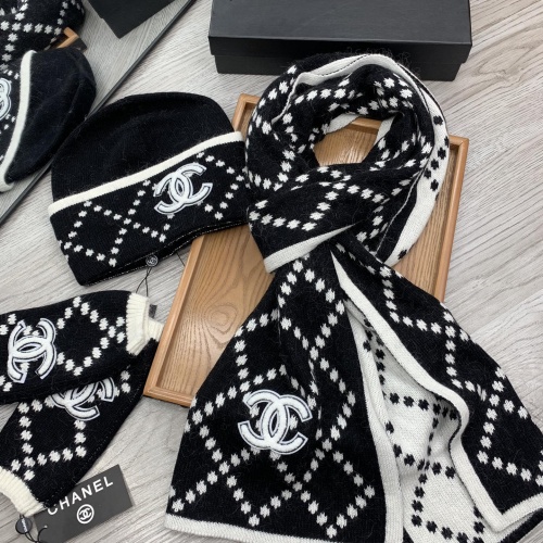 Replica Chanel Hat and Scarf and Glove Set #1260912 $72.00 USD for Wholesale