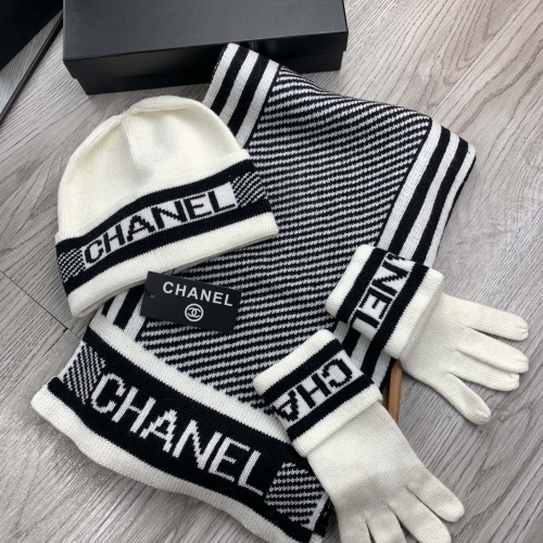 Chanel Hat and Scarf and Glove Set #1260913 $72.00 USD, Wholesale Replica Chanel Hat and Scarf and Glove Set